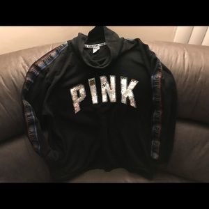 Pink Victoria’s Secret cowl neck sequins